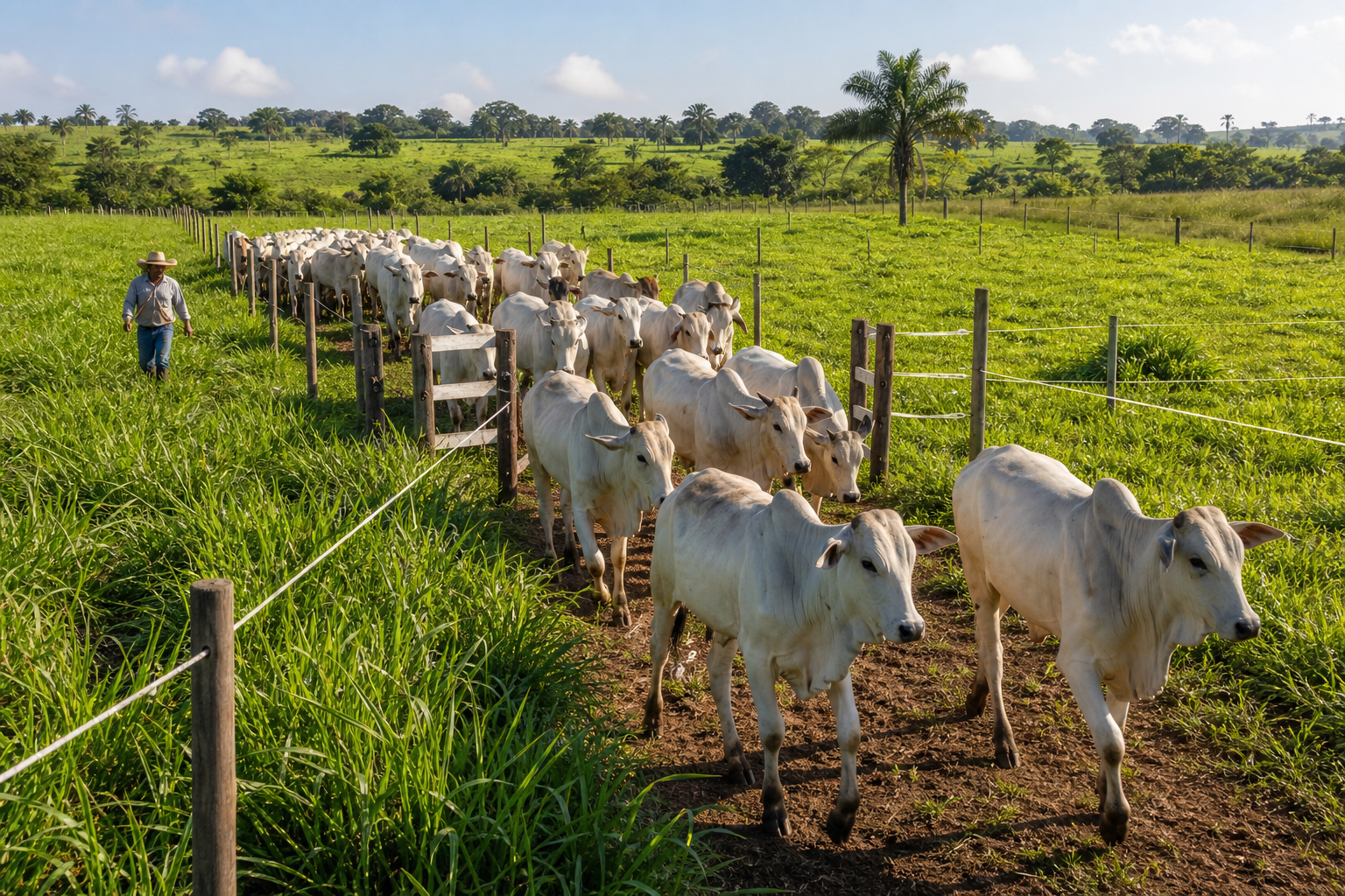 Manejo rotacionado eleva ganho de peso em pastagem tropical